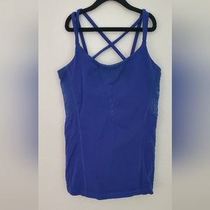 LULULEMON size 2 blue tank top